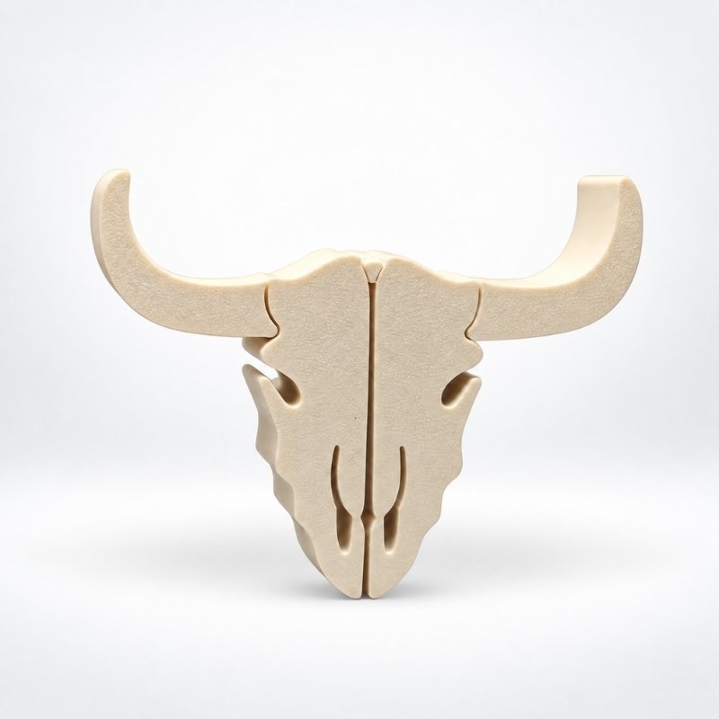 Bull Skull SideKick for personalized Halloween Namelet name plate