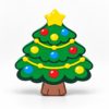Christmas tree SideKick for personalized holiday Namelet name plate