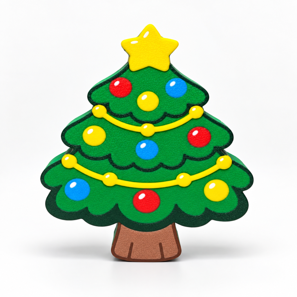 Christmas tree SideKick for personalized holiday Namelet name plate