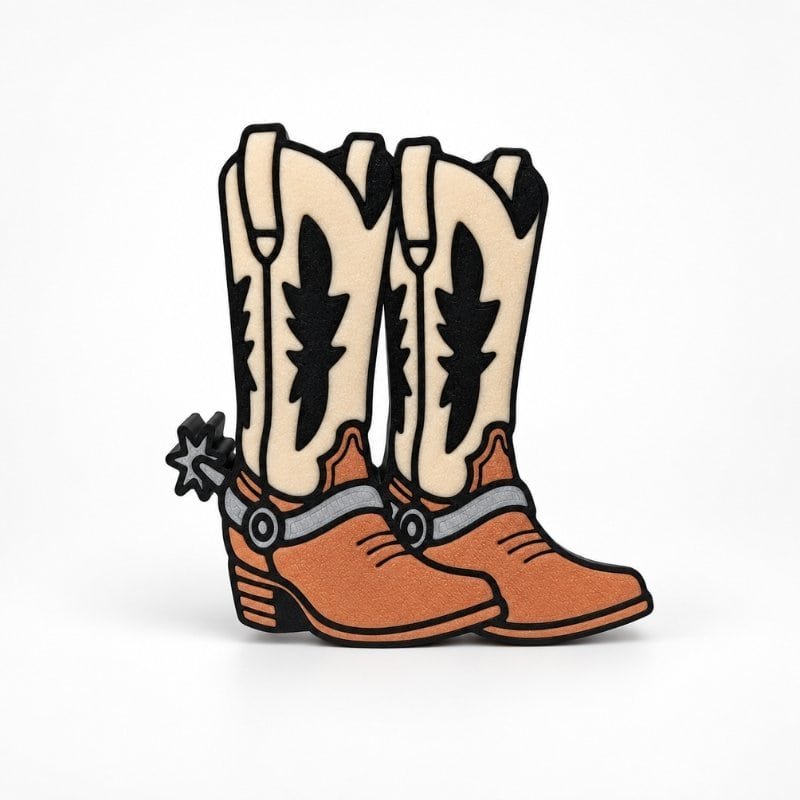 Cowboy boots SideKick for personalized Namelet name plate desk sign