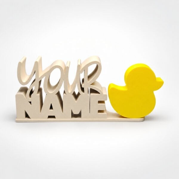 Personalized Namelet name plate with Duck
