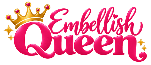 Embellish Queen Logo with Crown and Accent Stars