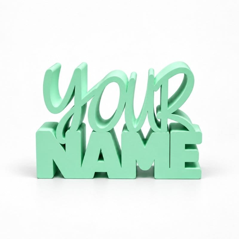 Mint Green Personalized Namelet name plate desk sign