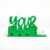 Bambu Green Personalized Namelet name plate desk sign with interchangeable SideKick holder