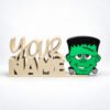 Personalized Namelet name plate with Frankenstein SideKick