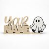 Personalized Namelet name plate with Ghost Sidekick