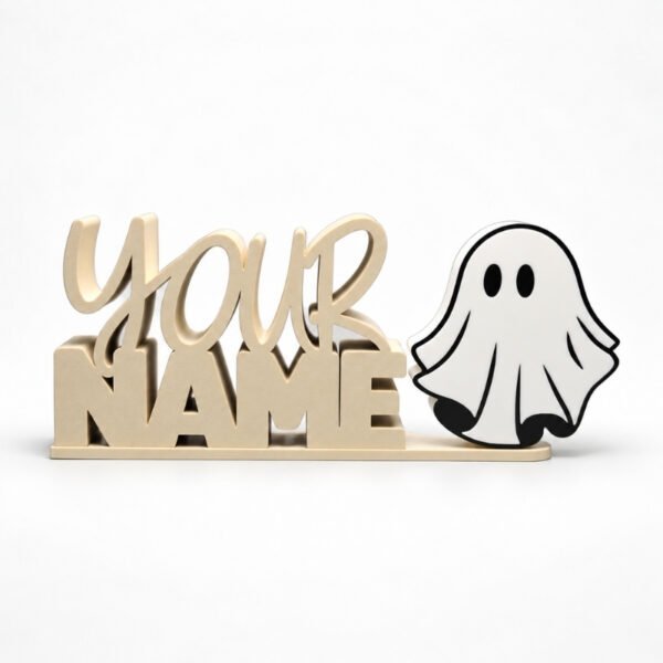 Personalized Namelet name plate with Ghost Sidekick