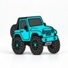 Turquoise Off Road 4x4 SideKick for personalized Namelet name plate desk sign