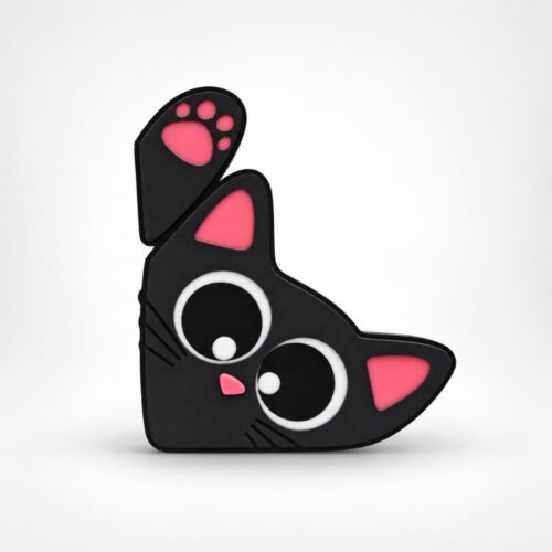 Peekaboo Kitty SideKick for personalized Halloween Namelet name plate