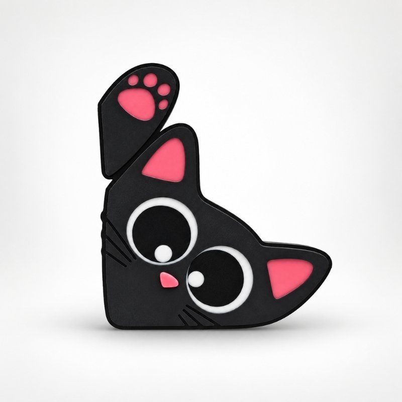 Peekaboo Kitty SideKick for personalized Halloween Namelet name plate