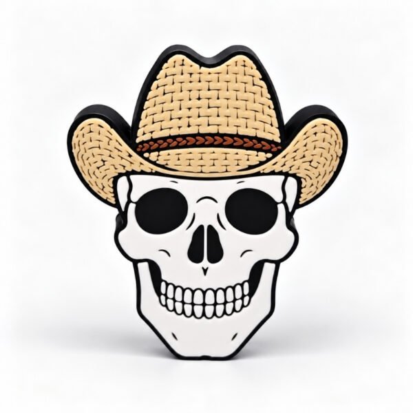 Skull Cowboy SideKick for personalized Namelet name plate