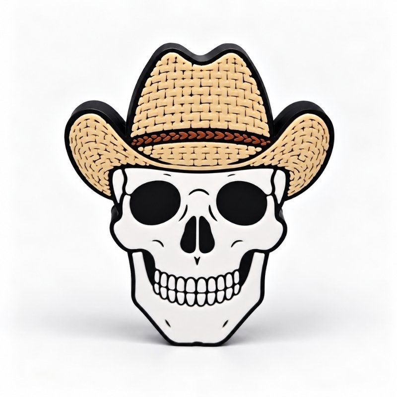 Skull Cowboy SideKick for personalized Namelet name plate