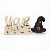 Personalized Namelet name plate with Witch Hat SideKick