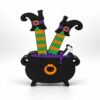 Witch legs cauldron SideKick for personalized Halloween Namelet name plate