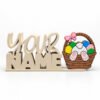 Personalized Namelet name plate with Bunny Basket SideKick