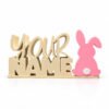 Personalized Namelet name plate with Bunny Tail Sidekick