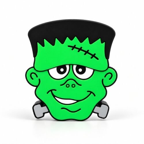 Frankenstein SideKick Cute Frankenstein Sidekick featuring a bright green face, black hair, stitched forehead, playful smile, and gray neck bolts on a clean white background, designed for Embellish Queen personalized Namelets.