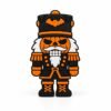 Jack-o-cracker Sidekick Jack-o-cracker Halloween SideKick featuring an orange jack-o'-lantern face, black nutcracker uniform with orange accents, white beard, and bat-decorated hat on a white background.