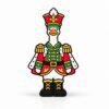 Nutcracker Goose SideKick Nutcracker Goose SideKick featuring a white goose dressed in a festive red, green, and gold nutcracker uniform with a decorative hat and black boots. A 3D printed interchangeable SideKick by Embellish Queen.