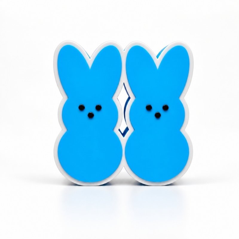 Blue Peeps Sidekick for personalized Namelet name plate