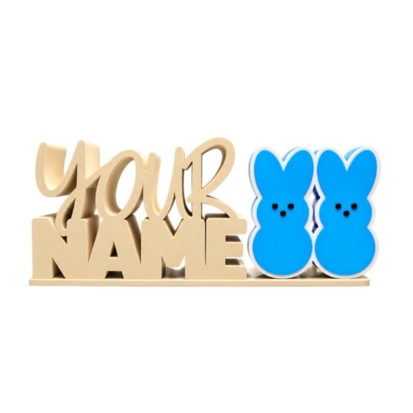Personalized Namelet name plate with Peeps SideKick