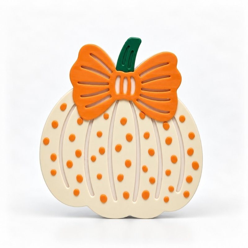 Spotted Pumpkin SideKick for personalized Namelet name plate