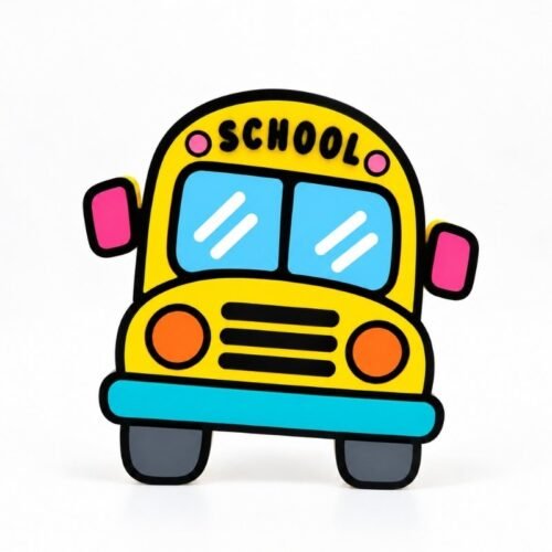 School Bus SideKick for personalized Namelet name plate