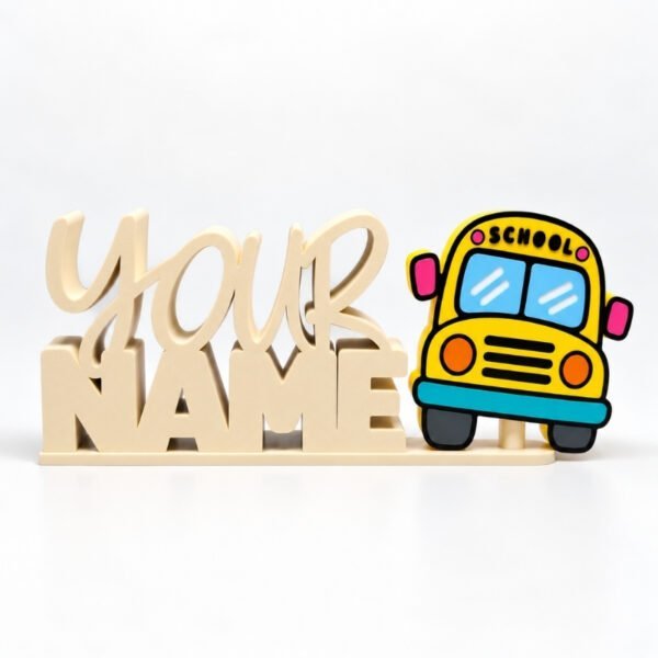 School Bus SideKick Personalized Namelet name plate with