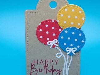 Happy Birthday Balloons Gift Tag Happy Birthday Balloons Gift Tag Image