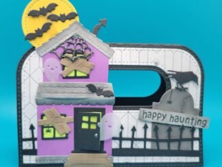 Spooky Bag Topper Haunted Hallow Bag Topper Image, Halloween Gift Bag Topper, Crafty Bech